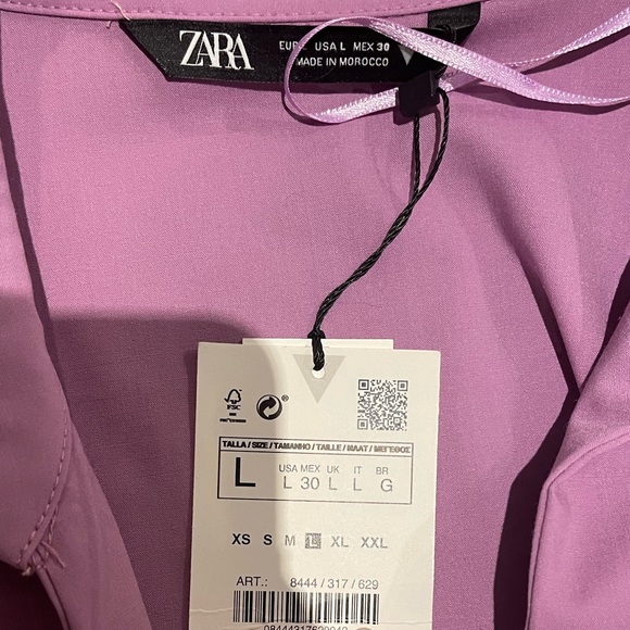 Light purple/ pink Zara cropped top - Picture 6 of 7
